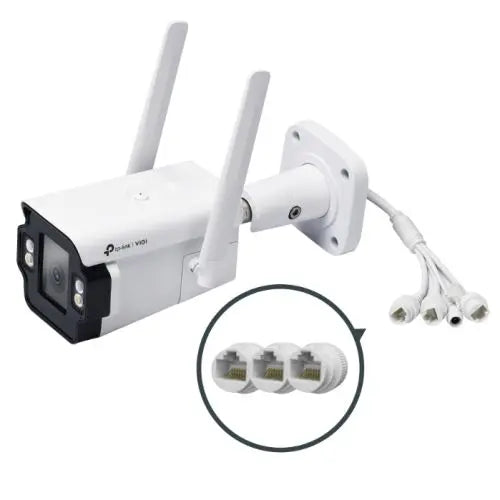 TP-LINK (InSight S345-4G) VIGI 4MP Outdoor Full-Colour 4G Bullet Network Camera w/ 4mm Lens, 4G Mobile Networking, 3x LAN, AI Detection/Classification, Two-Way Audio - HONORABLE VETERANS SOLUTIONS