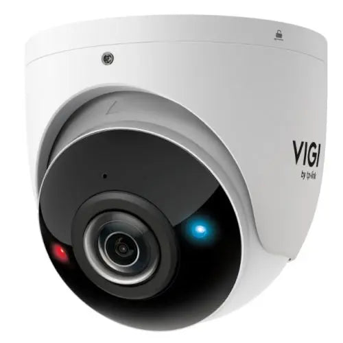 TP-LINK (InSight S485PI) VIGI 8MP Outdoor IR Panoramic Turret Network Camera, IP67, PoE, 180° Panorama, AI Detection/Classification, Red-Blue Warning Lights - HONORABLE VETERANS SOLUTIONS