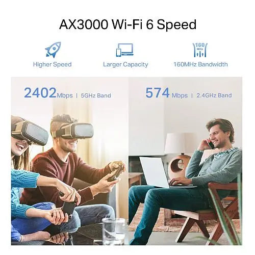 TP-LINK (RE705X) AX3000 Dual Band Mesh Wall-Plug Wi-Fi 6 Range Extender, External Antennas, EasyMesh Compatible, AP Mode, App Control - HONORABLE VETERANS SOLUTIONS