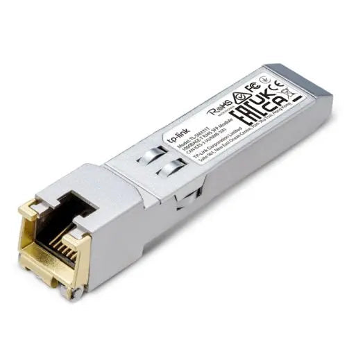 TP-LINK (SM331T) 1000BASE-T RJ45 SFP Module, Support TX Disable, 100m Reach Over Cat5e or Above, Hot-Pluggable - HONORABLE VETERANS SOLUTIONS