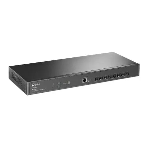TP-LINK (SX3008F) JetStream 8-Port 10GE SFP+ L2+ Managed Switch, Centralized Management, Fanless, Rackmountable - HONORABLE VETERANS SOLUTIONS