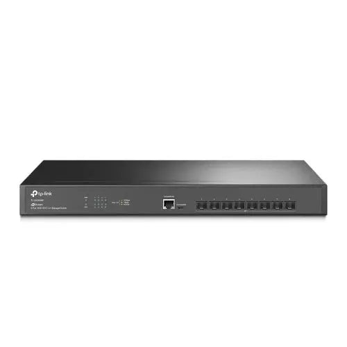 TP-LINK (SX3008F) JetStream 8-Port 10GE SFP+ L2+ Managed Switch, Centralized Management, Fanless, Rackmountable - HONORABLE VETERANS SOLUTIONS