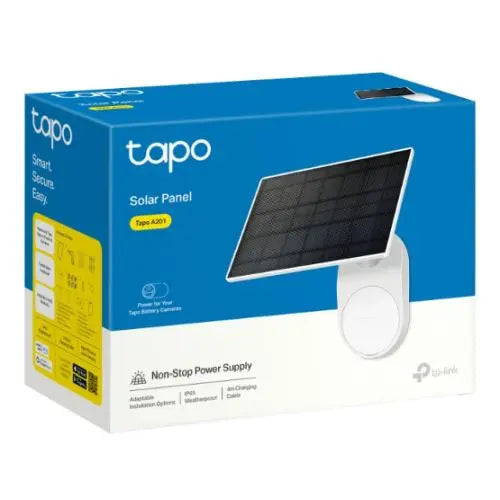 TP-LINK (TAPO A201) 2.5W Solar Panel for TAPO Battery Cameras, IP65, 4m Charging Cable - HONORABLE VETERANS SOLUTIONS