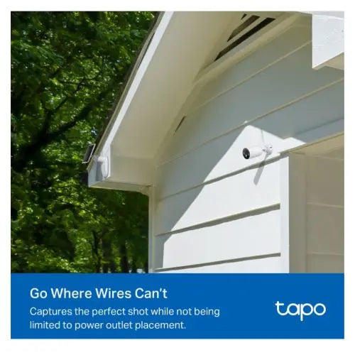 TP-LINK (TAPO C425 KIT) Smart Battery-Powered 2K QHD Outdoor Security Camera & Solar Panel, 10000mAh Battery, Colour Night Vision, AI Detection, 2-Way Audio - HONORABLE VETERANS SOLUTIONS
