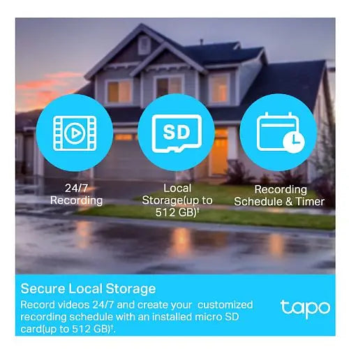 TP-LINK (TAPO C500) Outdoor Pan/Tilt Security Wi-Fi Camera, 360°, Smart AI Detection, Motion Tracking, Customisable Alarm, 2-Way Audio - HONORABLE VETERANS SOLUTIONS