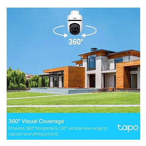 TP-LINK (TAPO C500) Outdoor Pan/Tilt Security Wi-Fi Camera, 360°, Smart AI Detection, Motion Tracking, Customisable Alarm, 2-Way Audio - HONORABLE VETERANS SOLUTIONS