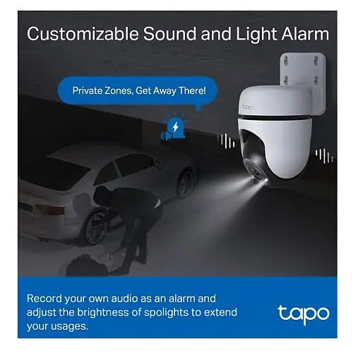 TP-LINK (TAPO C510W) Outdoor Pan/Tilt 2K Security Wi-Fi Camera, 360°, Smart AI Detection, Motion Tracking, Customisable Alarm & Light, 2-Way Audio - HONORABLE VETERANS SOLUTIONS