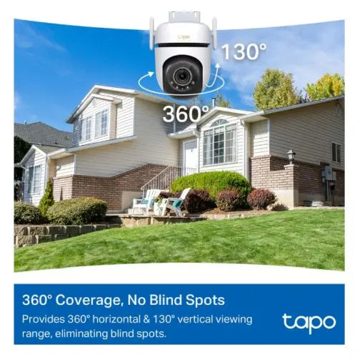 TP-LINK (TAPO C530WS) Outdoor Pan/Tilt 3K 5MP Security Wi-Fi Camera, 360°, Colour Night Vision, Smart AI Detection, Sound & Light Alarm, 2-Way Audio - HONORABLE VETERANS SOLUTIONS