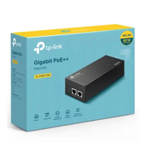 TP-LINK (TL-POE170S) Gigabit PoE++ Injector, 2 Gigabit ports - HONORABLE VETERANS SOLUTIONS