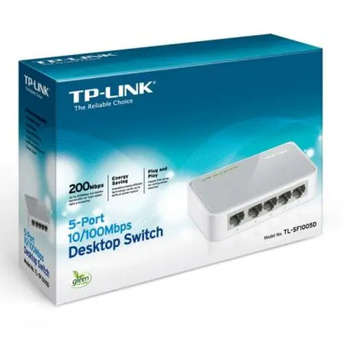 TP-LINK (TL-SF1005D V16) 5-Port 10/100Mbps Unmanaged Desktop Switch, Plastic Case - HONORABLE VETERANS SOLUTIONS