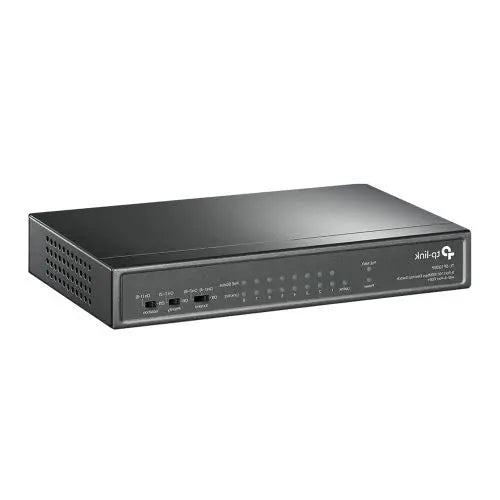 TP-LINK (TL-SF1009P) 9-Port 10/100 Unmanaged Desktop Switch, 8 Port PoE+, Steel Case - HONORABLE VETERANS SOLUTIONS