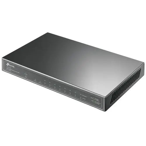 TP-LINK (TL-SG1210P) 10-Port GB Desktop Switch, 9 RJ45 + 1 SFP Port, 8-Port PoE+, Metal Casing - HONORABLE VETERANS SOLUTIONS