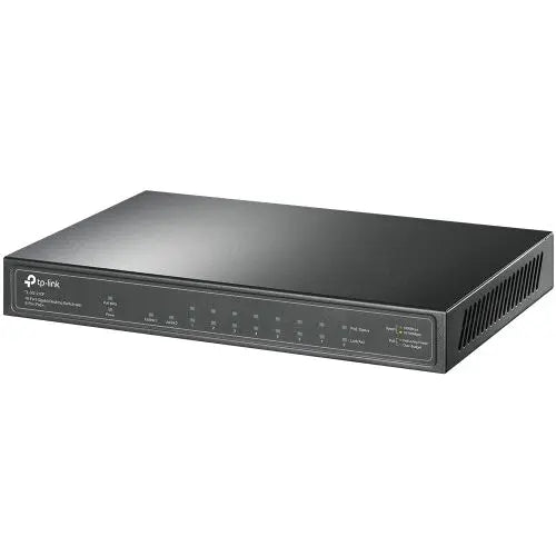 TP-LINK (TL-SG1210P) 10-Port GB Desktop Switch, 9 RJ45 + 1 SFP Port, 8-Port PoE+, Metal Casing - HONORABLE VETERANS SOLUTIONS
