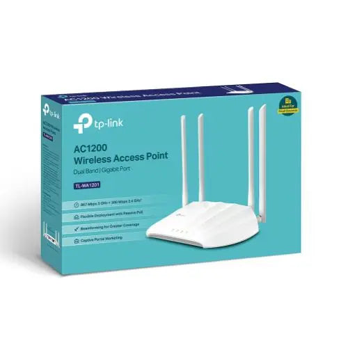 TP-LINK (TL-WA1201) AC1200 (867+300) Dual Band Wireless Access Point, MU-MIMO, Multi-mode - Range Extender, Multi-SSID, Client - HONORABLE VETERANS SOLUTIONS