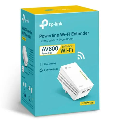 TP-LINK (TL-WPA4220) 300Mbps AV600 Wireless N Powerline Extender, Single Add-on Adapter - HONORABLE VETERANS SOLUTIONS