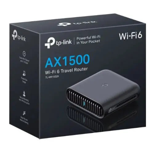TP-LINK (TL-WR1502X) AX1500 Dual Band Wi-Fi 6 Travel Router, Pocket-Sized, GB WAN, GB LAN, USB, VPN Encryption - HONORABLE VETERANS SOLUTIONS