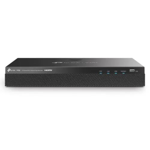TP-LINK (VIGI NVR2016H-16MP) 16 Channel PoE+ Network Video Recorder, 16-Channel Live View, 4K HDMI Output, 140W PoE Budget, 2x SATA, H.265+ - HONORABLE VETERANS SOLUTIONS