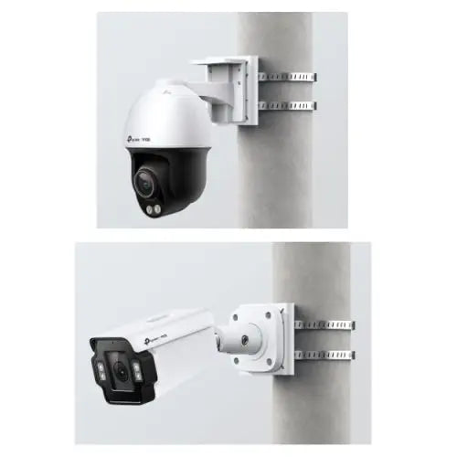 TP-LINK (VMB-350) VIGI Network Camera Pole Mounting Bracket, Compatible with Bullet and PT VIGI Cameras, White - HONORABLE VETERANS SOLUTIONS
