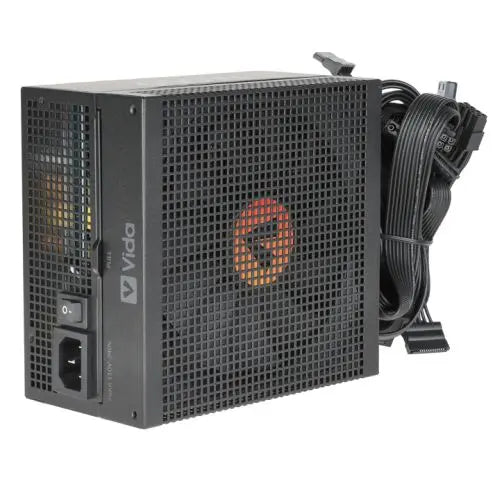 Vida 650W Heracles Black ATX Gaming PSU, 80+ Bronze, 140mm Ultra-Quiet FDM Fan, Flat Black Cables, Power Lead Not Included - HONORABLE VETERANS SOLUTIONS