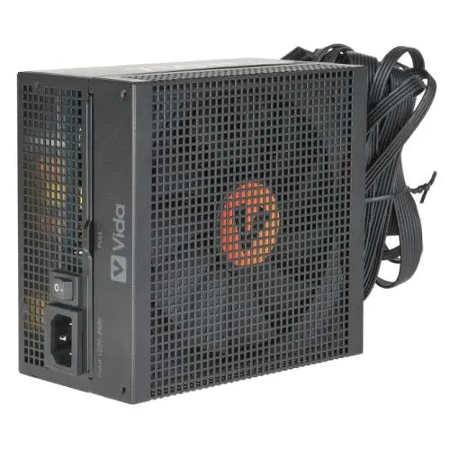 Vida 750W Heracles Black ATX Gaming PSU, 80+ Bronze, 140mm Ultra-Quiet FDM Fan, Flat Black Cables, Power Lead Not Included - HONORABLE VETERANS SOLUTIONS
