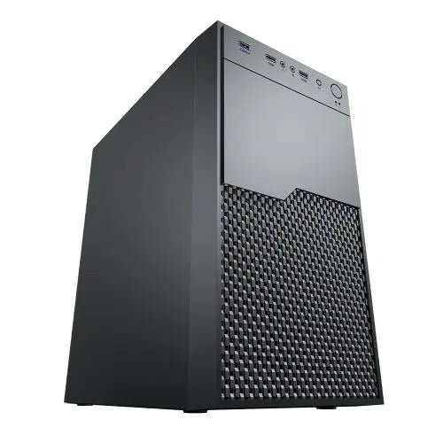 Vida Enterprise Black Office Case, Micro ATX, 120mm Fan, Mesh Front - HONORABLE VETERANS SOLUTIONS