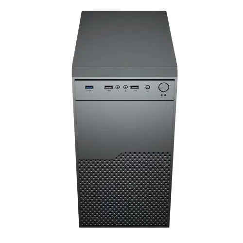 Vida Enterprise Black Office Case, Micro ATX, 120mm Fan, Mesh Front - HONORABLE VETERANS SOLUTIONS