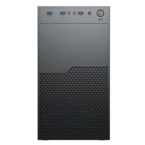Vida Enterprise Black Office Case, Micro ATX, 120mm Fan, Mesh Front - HONORABLE VETERANS SOLUTIONS