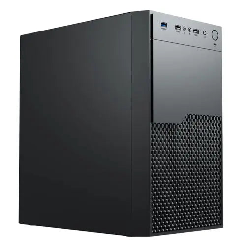 Vida Enterprise Black Office Case, Micro ATX, 120mm Fan, Mesh Front - HONORABLE VETERANS SOLUTIONS