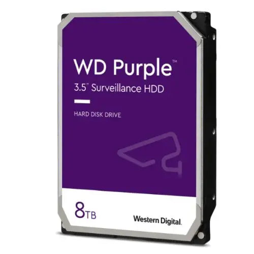 WD 3.5", 8TB, SATA3, Purple Surveillance Hard Drive, 256MB Cache, OEM - HONORABLE VETERANS SOLUTIONS